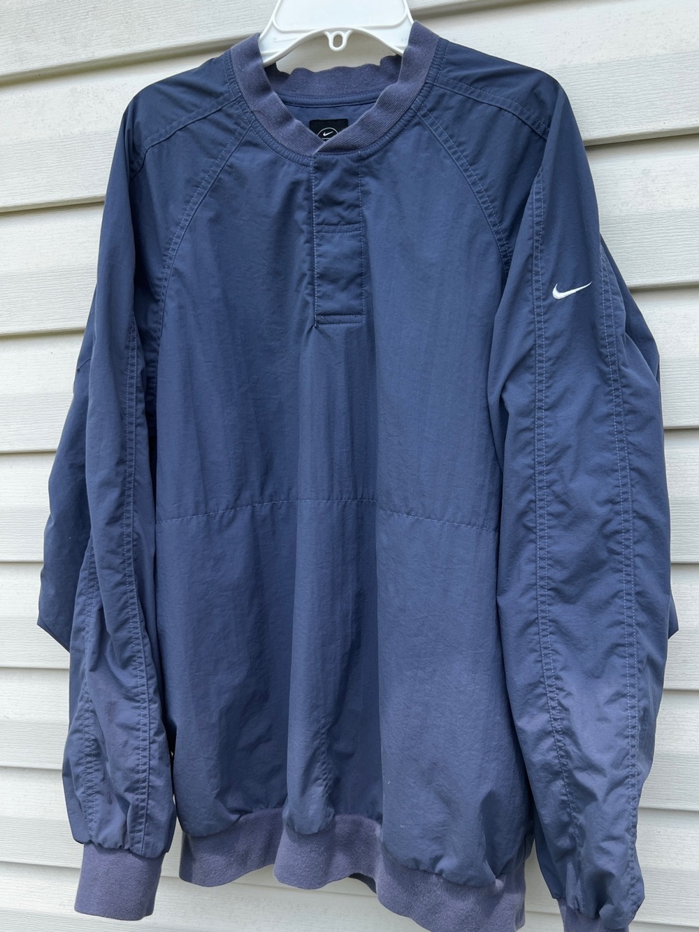 CLEAN Vintage Nike Golf size Medium Womens Henley Blue Windbreaker Jacket